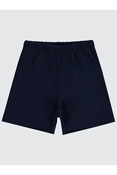 Civil Baby Pantaloni scurți unisex cu cusături laterale, 3-24 luni - Bleumarin