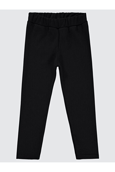 Civil Girls Чорапогащи с прави крачоли - черни, 6-9 години