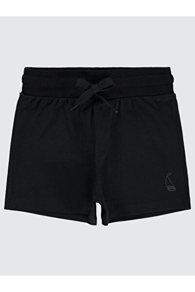 Civil Boys Σορτς με Κέντημα Ιστιοπλοΐας για 2-5 Ετών - Μαύρο