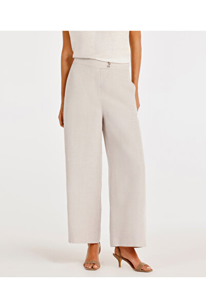 Yargıcı Yüksek Bel Palazzo Pantolon