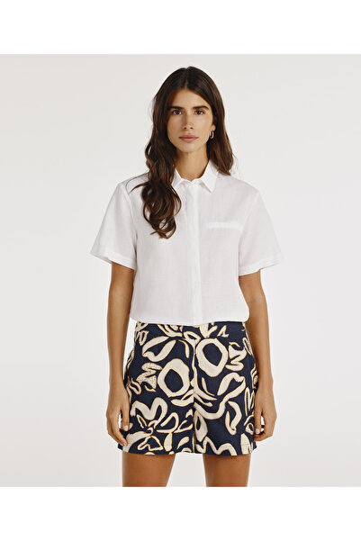 Yargıcı Beli Fermuarlı Şort