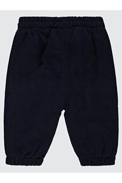 Civil Baby Çiçek Nakışlı 6-18 Ay Pantolon - Lacivert 9-12 Ay