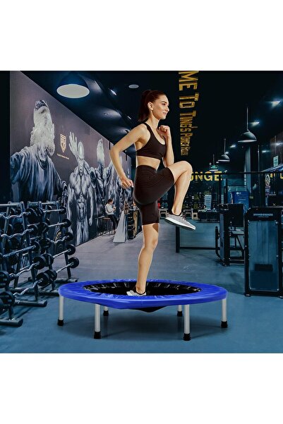 Aralifes ترامبولين لياقة بدنية داخلي/خارجي قابل للطي للبالغين مزود ببطانة أما...
