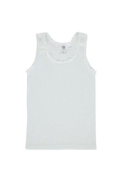 Civil Girls Strappy Neckline 2-12 Years Old Girls' Tank Top - White 8-9 Years Old