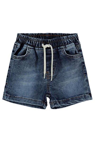 Civil Baby Yıkamalı 6-18 Ay Şort - Mavi 12-18 Ay