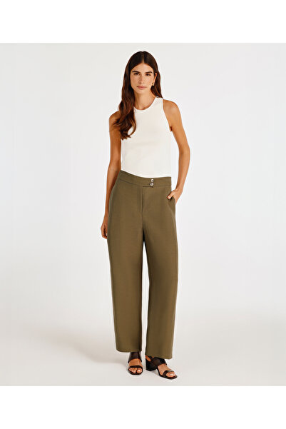 Yargıcı Yüksek Bel Palazzo Pantolon