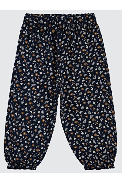 Civil Baby Kalp ve Yaprak Desenli 6-18 Ay Tayt - Lacivert 12-18 Ay