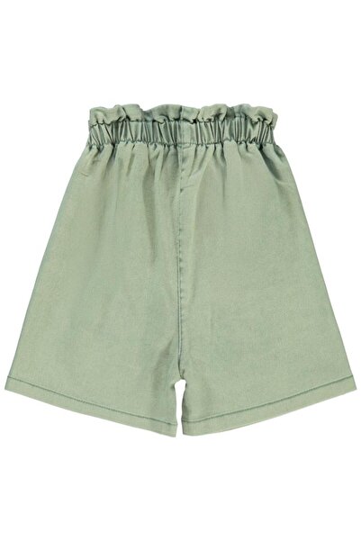 Civil Girls Big Pocket Shorts for Ages 6-9 - Green 7-8 Years