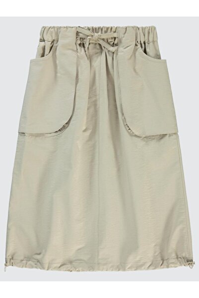 Civil Girls Kız Çocuk Etek 6-9 Yaş Bej