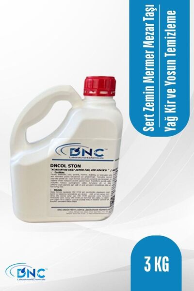 DNC Sert Zemin Mermer Mezar Taşı Yağ Kir  Temizleme Solüsyonu Dncol Ston-3 kg