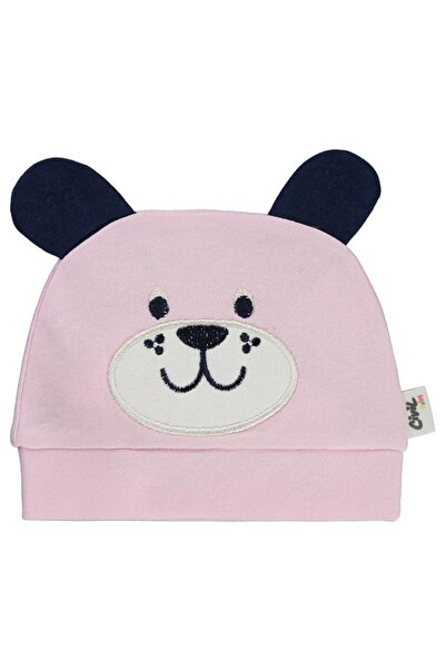 Civil Baby Interlock Dog Head Embroidered 0 Month Unisex Ear Beanie - Pinkstandard