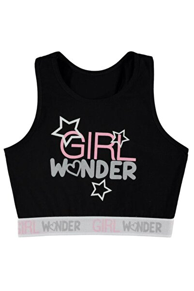 Civil Girls Civil Girl Wonder Print 8-12 Years Bustier - Black8-9 Years