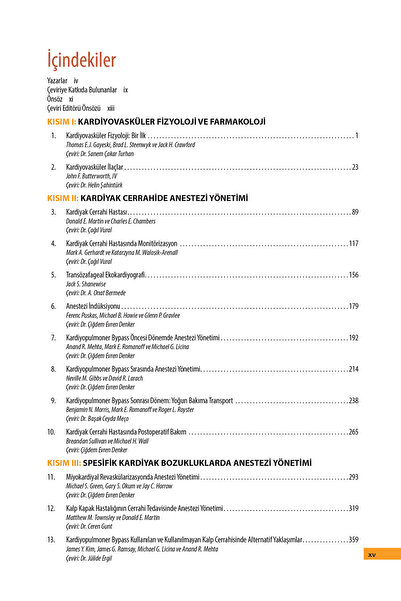 Güneş Tıp Kitabevleri Pratik Yaklaşım ile Kardiyak Anestezi