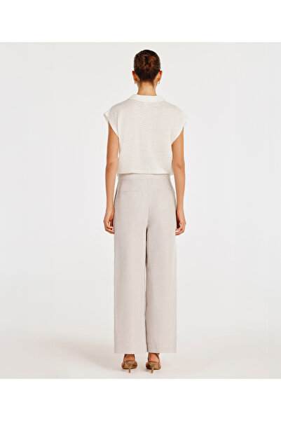 Yargıcı Yüksek Bel Palazzo Pantolon