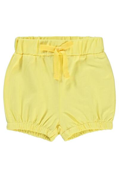 Civil Baby Girls' Shorts with Elastic Legs - Yellow 12-18 Months