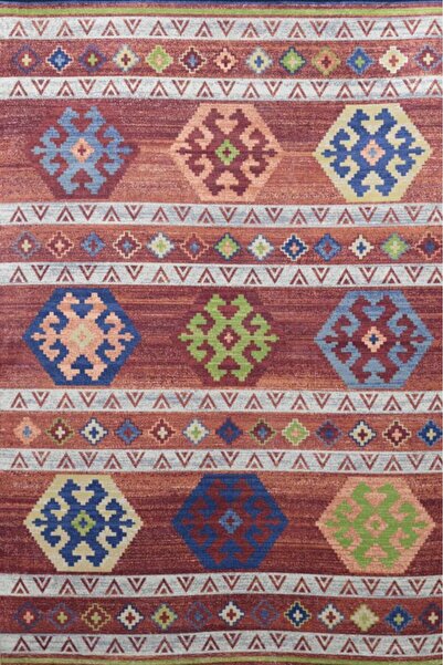 Al Kaffary Carpet Carpet Jehan, a Modern Geometric rug, Kilim-inspired Design,perfect for all spaces, multi-coloured