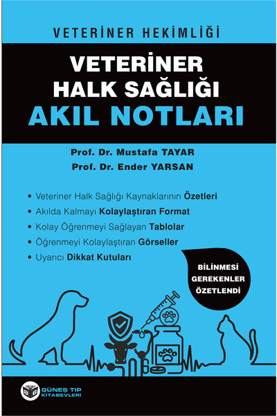 Güneş Tıp Kitabevleri Veteriner Hekimliği Halk Sağlığı Akıl Notları