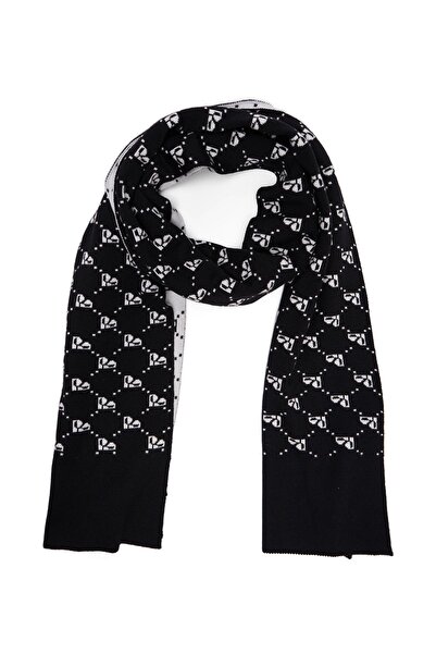 Perspective Black Ecru Color Women's Scarf