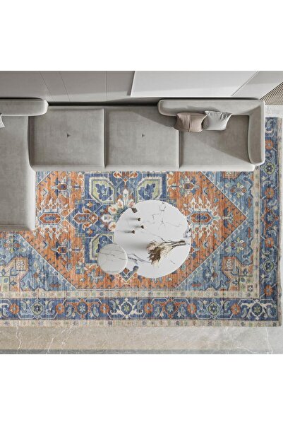 Al Kaffary Carpet سجادة جيهان، سجادة على الطراز التقليدي بتصميمات هادئة وجميلة، مثالية لجميع المساحات، متعددة الألوان