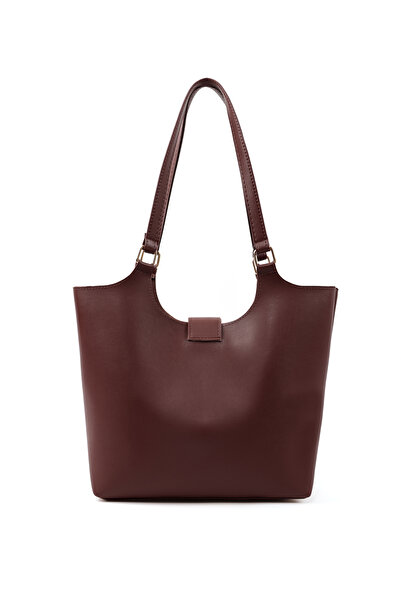 SHAKA Bordo Shk269 Faux Leather Single Compartment, Snap Fastener, Hand, Arm and Shoulder Bag