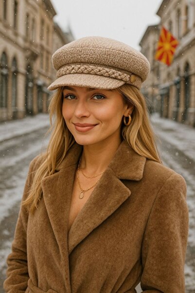 MARBERRY قبعة نسائية من صوف المنك