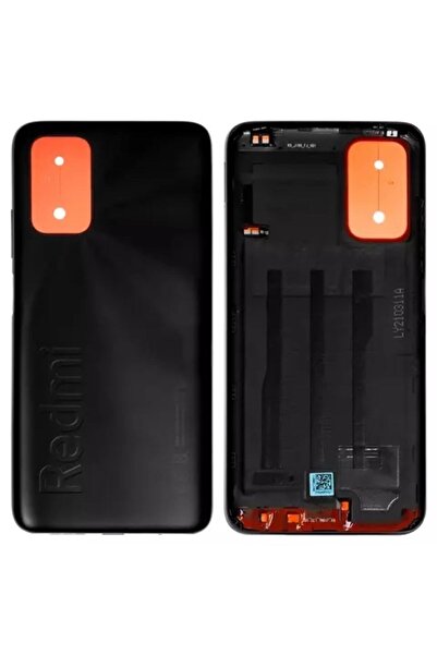 Fodos Xiaomi Redmi 9T Uyumlu Arka Pil Batarya Kapağı M2010J19SG M2010J19SY Siyah