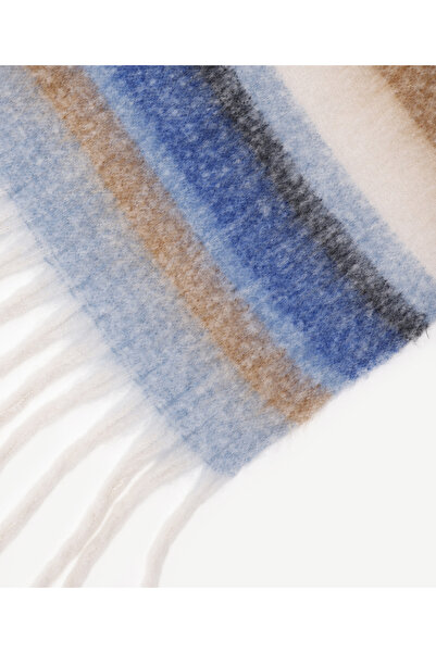 Yargıcı Kalın Çizgili Şal