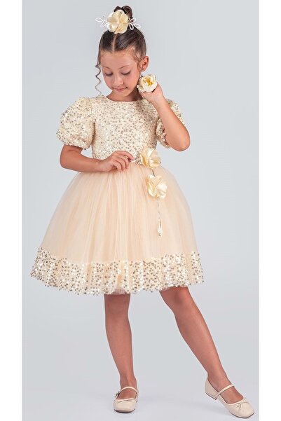 Mnk Baby&Kids Κοριτσίστικη φούστα με παγιέτες Venna βραδινό φόρεμα M00761 ΚΙΤ...