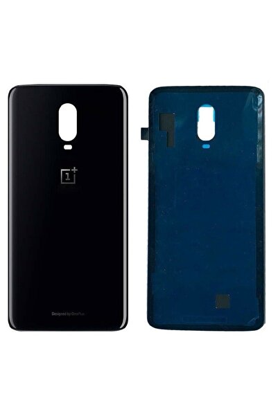 Fodos Oneplus 6t Uyumlu Arka Pil Batarya Kapağı Cam A6010 A6013 Siyah