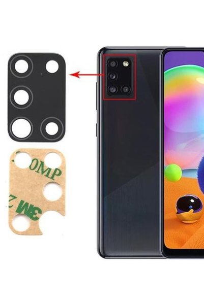 Fodos Samsung Galaxy A31 Rear Camera Glass Lens with Adhesive Outer Glass Sm-...