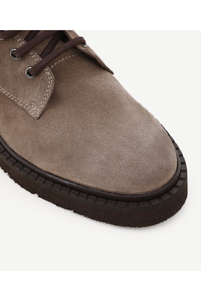 Yargıcı Taş Detaylı Deri Bağcıklı Bot