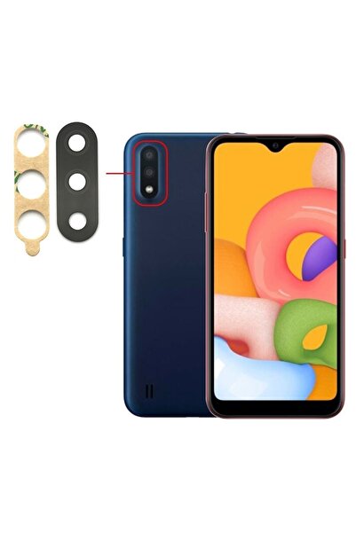 Fodos Samsung Galaxy A01 Rear Camera Glass Lens with Adhesive Outer Glass Sm-...