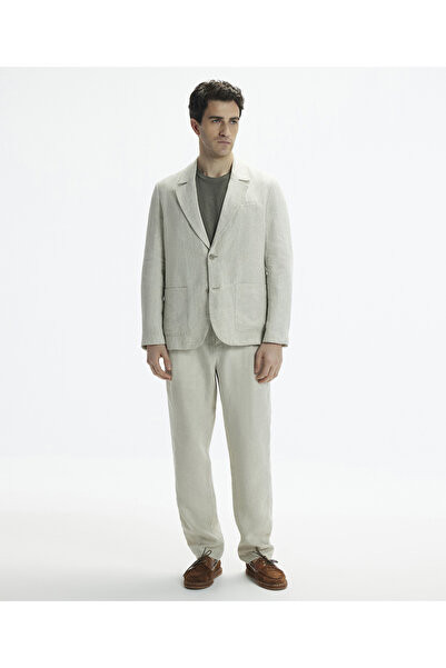 Yargıcı Regular Kalıp Kırlangıç Yaka Önü Cepli İki Düğmeli Erkek Ceket