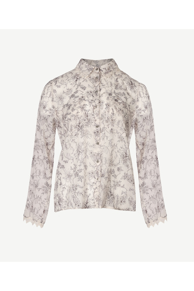 Yargıcı Dantel Detaylı Gömlek