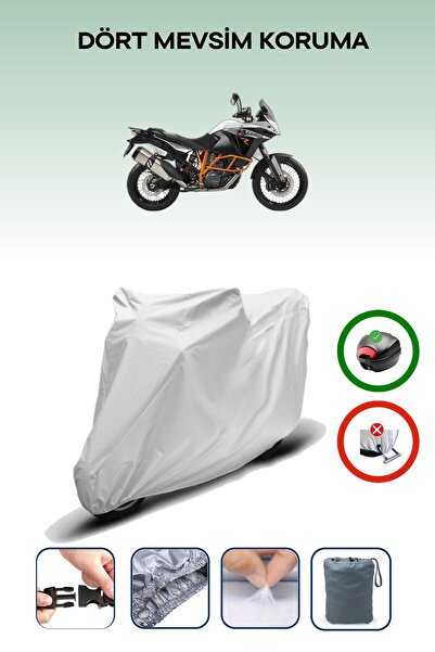 Breen حقيبة خلفية للدراجة النارية باللون الرمادي متوافقة مع KTM 1190 Adventure R