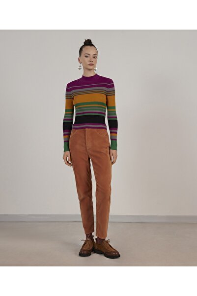 Yargıcı Brit Detaylı Cigarette Fit Denim Pantolon