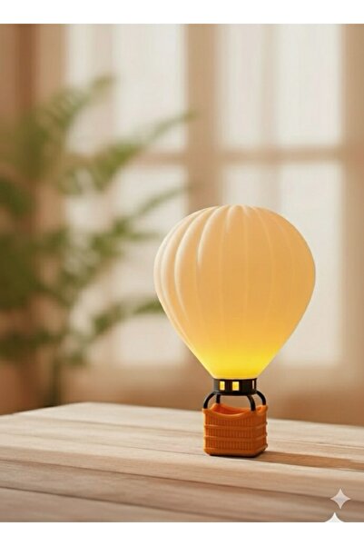 Atsu 3D Dekoratif Sıcak Hava Balonu Masa-Gece Lambası / Sıcak ve Huzurlu Atmo...