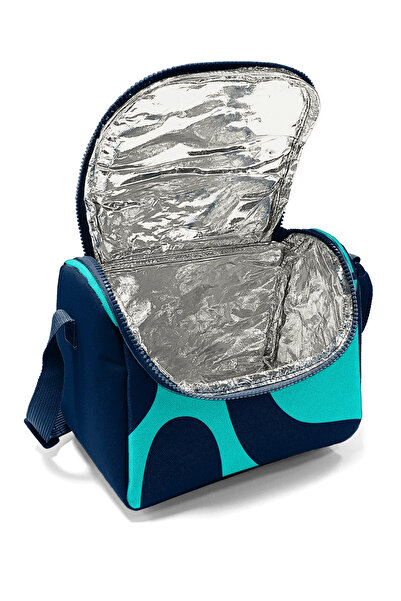 Coral High Kids Navy Blue Turquoise Patterned Thermo Lunchbox 22786
