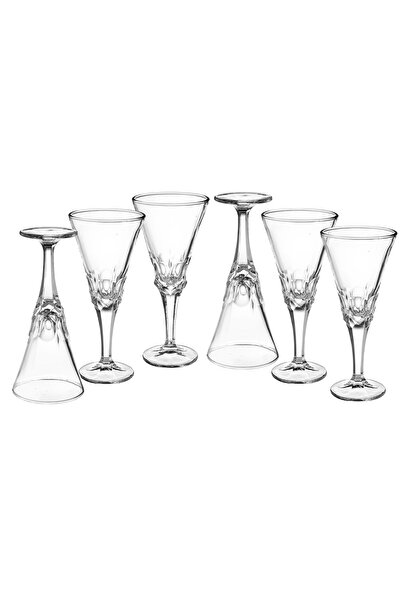 Dania Luxury Glass Drinking Glasses Set - 6 Pieces, Height 20 cm, Capacity 240 ml