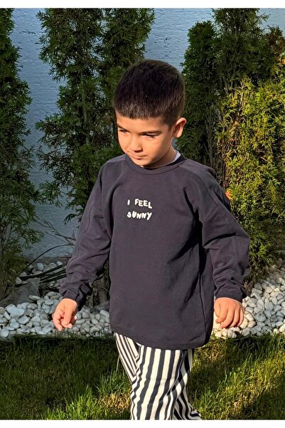 Cigit Hanorac brodat 1-7 ani Antracit