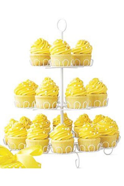 enc STAND METAL 24 LÜ BEYAZ CUPCAKE