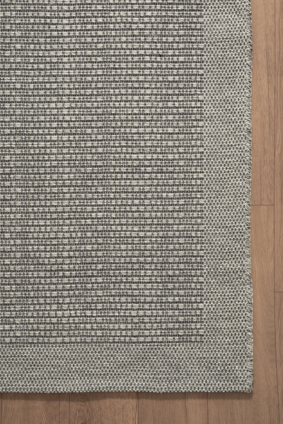 Karmen Halı Mumbai MU001G Gri Doğal Kilim Görünümlü Pamuk Tuşeli Kaymaz Pamuk...