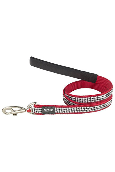 RedDingo Fang It Desenli Kırmızı Köpek Uzatma Tasması Medium 20 Mm 1,2 Mt