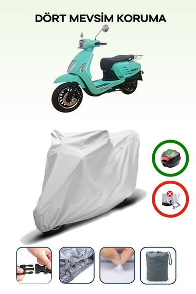 Breen Apachi True 125 GRAY MOTORCYCLE BRAND REAR BAG COMPATIBLE