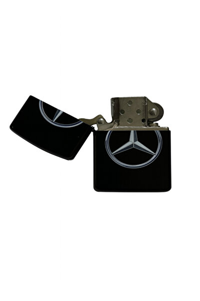 Hunter çakmak Sevgiliye Hediyelik Set MERCEDES Logolu Çakmak ve HEMATİT TESBİH Kutulu (Tüm Araç Logoları Mevcut)