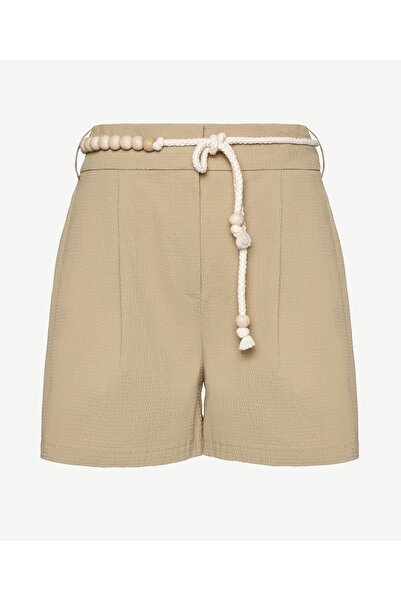 Yargıcı Yan Cepli Kemerli Şort