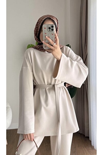 AKIZER Scuba Kumaş Kadın Ikili Tesettür Takım