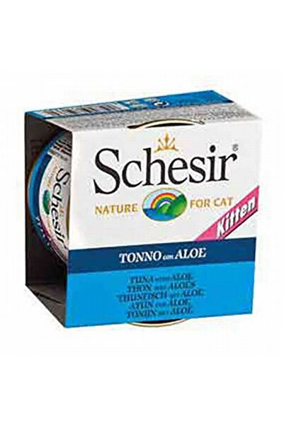 Schesir 85 g 14 Pcs Kitten Canned with Tuna and Aloe Vera