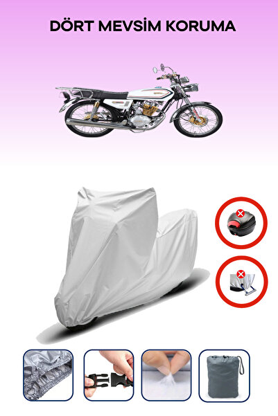 Breen حقيبة ظهر للدراجة النارية من Kuba Cheetah 125R Max باللون الرمادي الذهب...