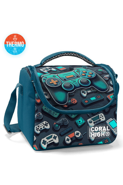 Coral High Παιδικό Nefti Gamer με μοτίβο Thermo Lunch Box 12784